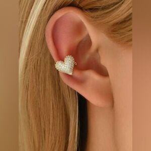 Heart cuff earrings N1225